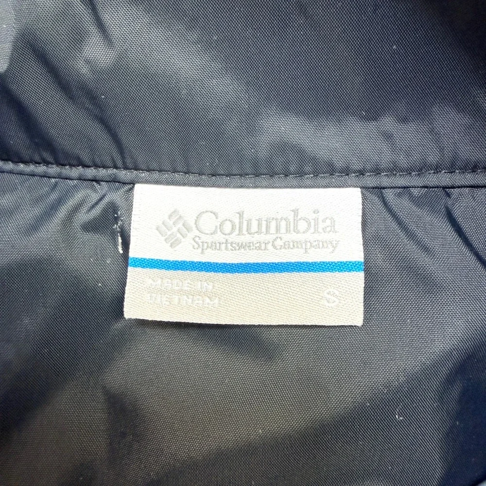 Columbia Womens Lightweight Hooded Rain Jacket‎ Omni-Shield Black Size S